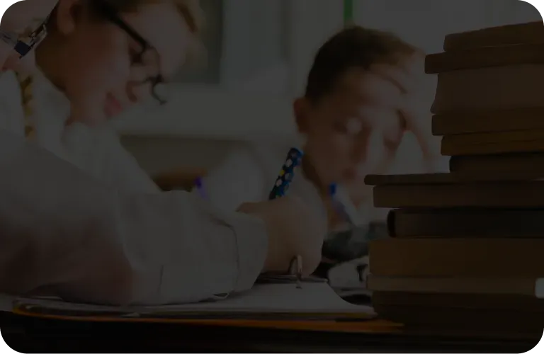 Students in a classroom
