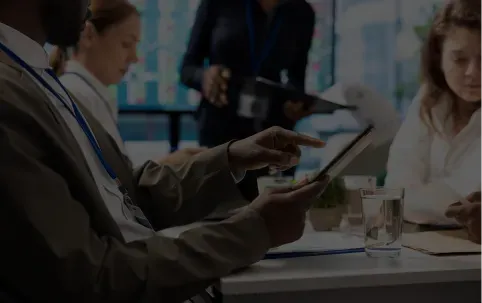 People presenting in the office