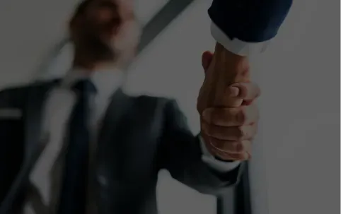 Handshake for new partnership - image
